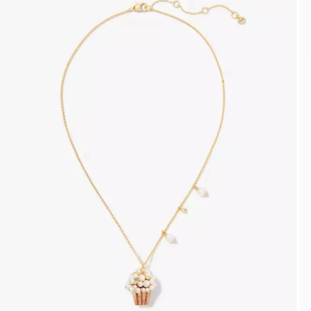 Winter Carnival Popcorn Pendant necklace by Kate Spade